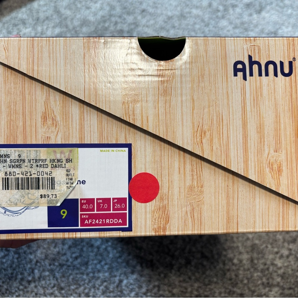 Ahnu Women's Hiking Shoes - Red